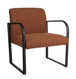 KantoormeubelenPlus Symon Fauteuil - L72 x B69 x H81 cm - Terra