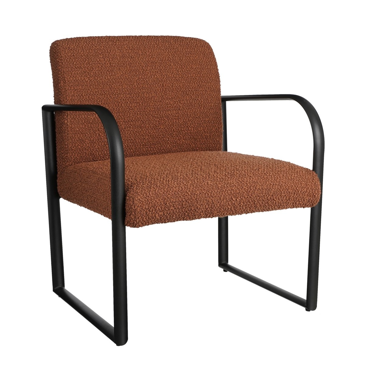 KantoormeubelenPlus Symon Fauteuil - L72 x B69 x H81 cm - Terra