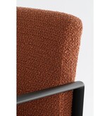 KantoormeubelenPlus Symon Fauteuil - L72 x B69 x H81 cm - Terra