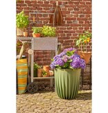 KantoormeubelenPlus Lungo Bloempot - H46 x Ø39 cm - Polypropyleen - FSC Mix - Groen