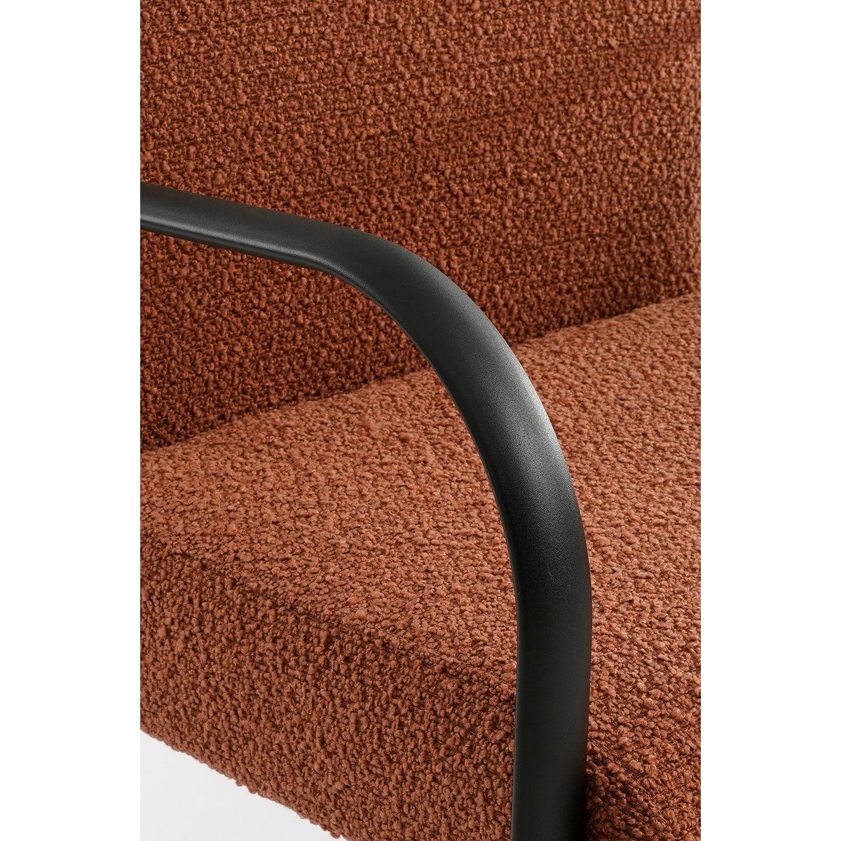 KantoormeubelenPlus Symon Fauteuil - L72 x B69 x H81 cm - Terra