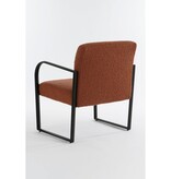 KantoormeubelenPlus Symon Fauteuil - L72 x B69 x H81 cm - Terra