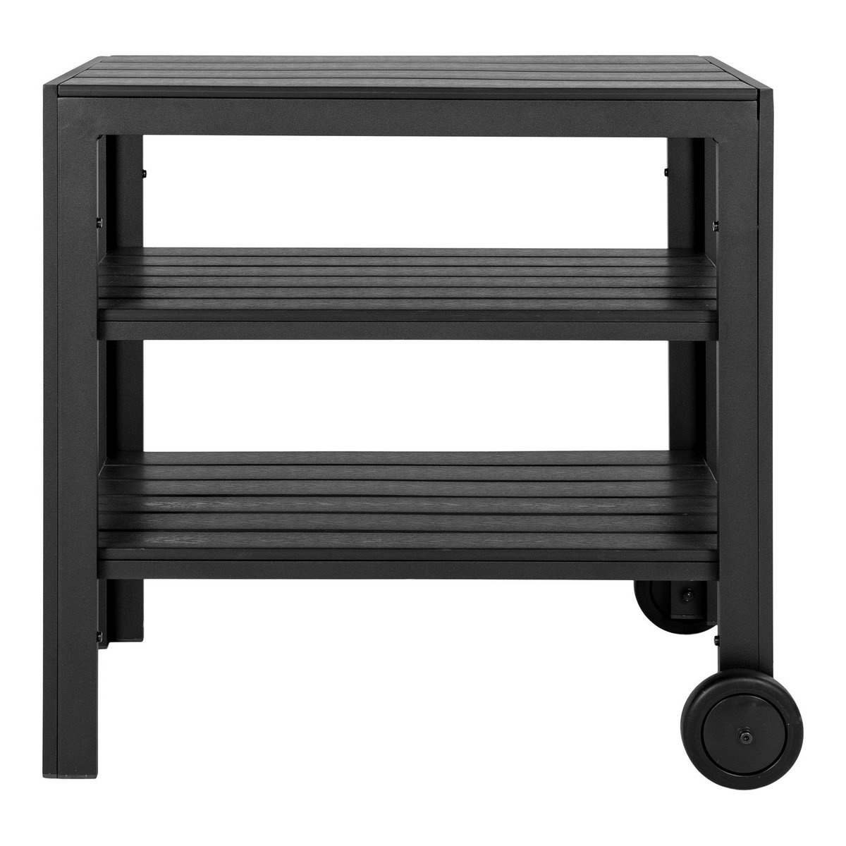Taormina Theewagen - Theewagen, aluminium/niet-hout, zwart, 3 planken