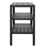 KantoormeubelenPlus Taormina Theewagen - Theewagen, aluminium/niet-hout, zwart, 3 planken