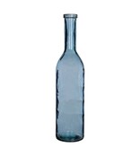 KantoormeubelenPlus Rioja Fles Vaas - H75 x Ø18 cm - Gerecycled Glas - Lichtblauw
