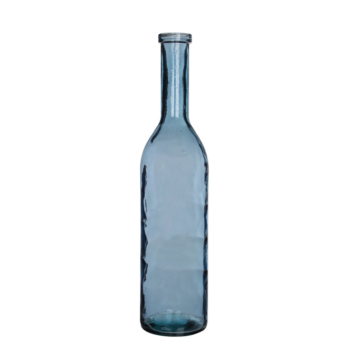 KantoormeubelenPlus Rioja Fles Vaas - H75 x Ø18 cm - Gerecycled Glas - Lichtblauw