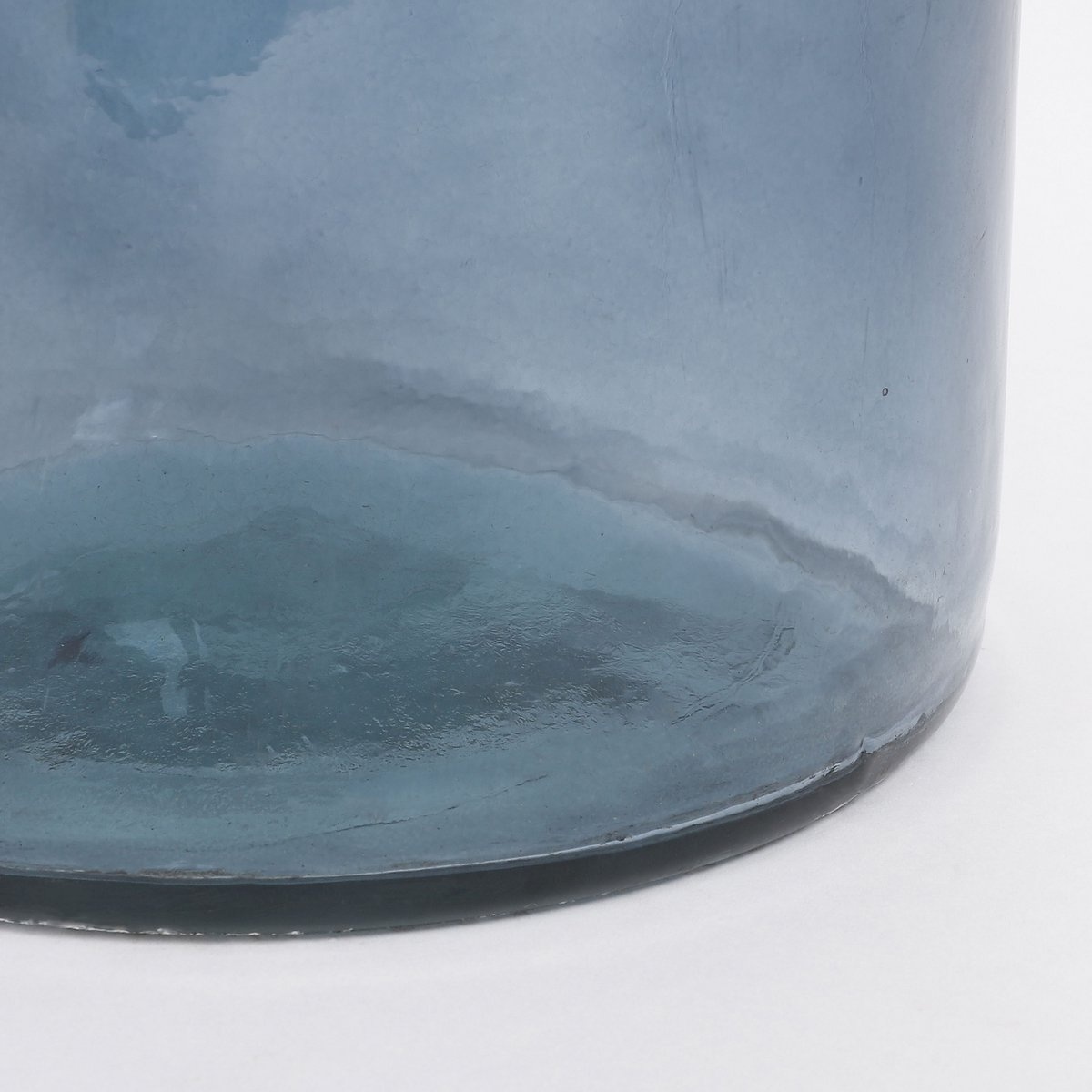 KantoormeubelenPlus Rioja Fles Vaas - H75 x Ø18 cm - Gerecycled Glas - Lichtblauw