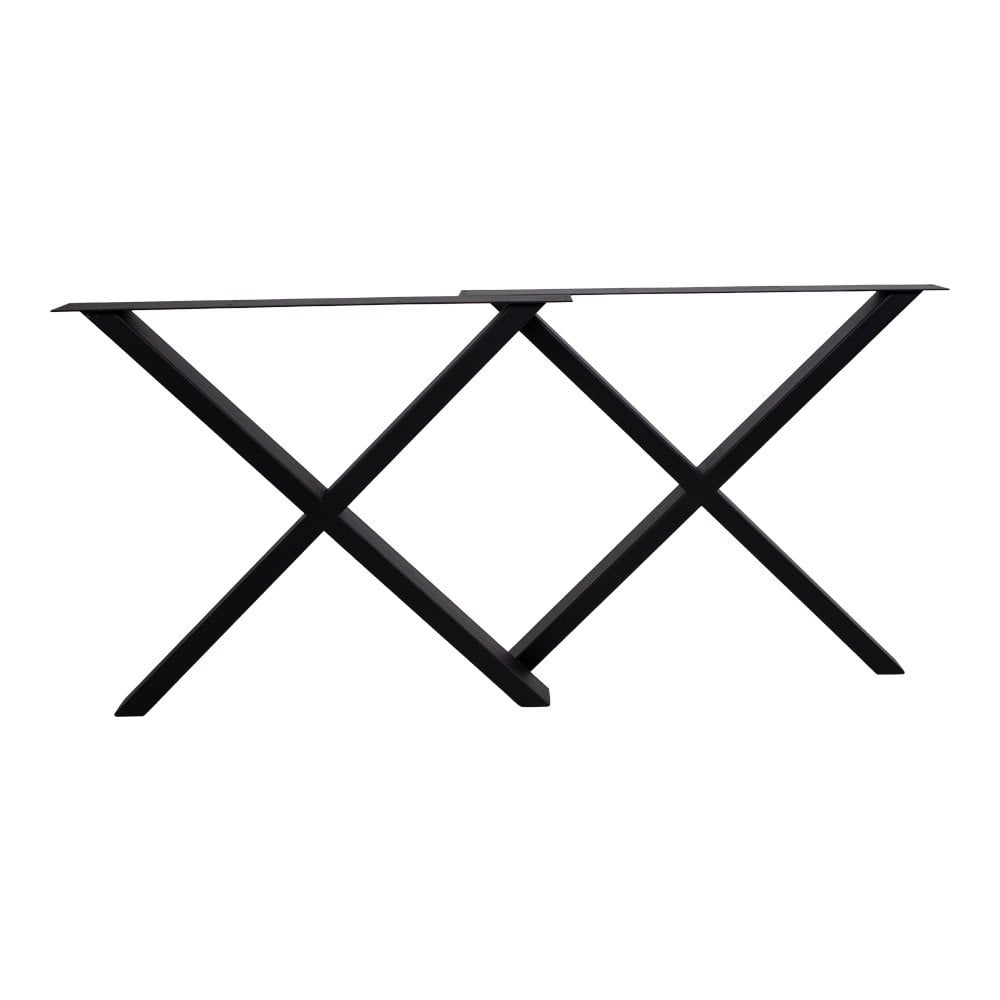 KantoormeubelenPlus Nimes Poten voor eettafel - Poten voor eettafel gepoedercoat in zwart Design X