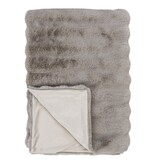 Galena Plaid - Plaid, kunstbont, beige, 130x180 cm
