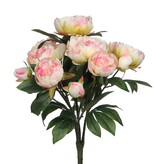 KantoormeubelenPlus Pioenroos Kunstbloemen Boeket - H55 x Ø40 cm - Lichtroze