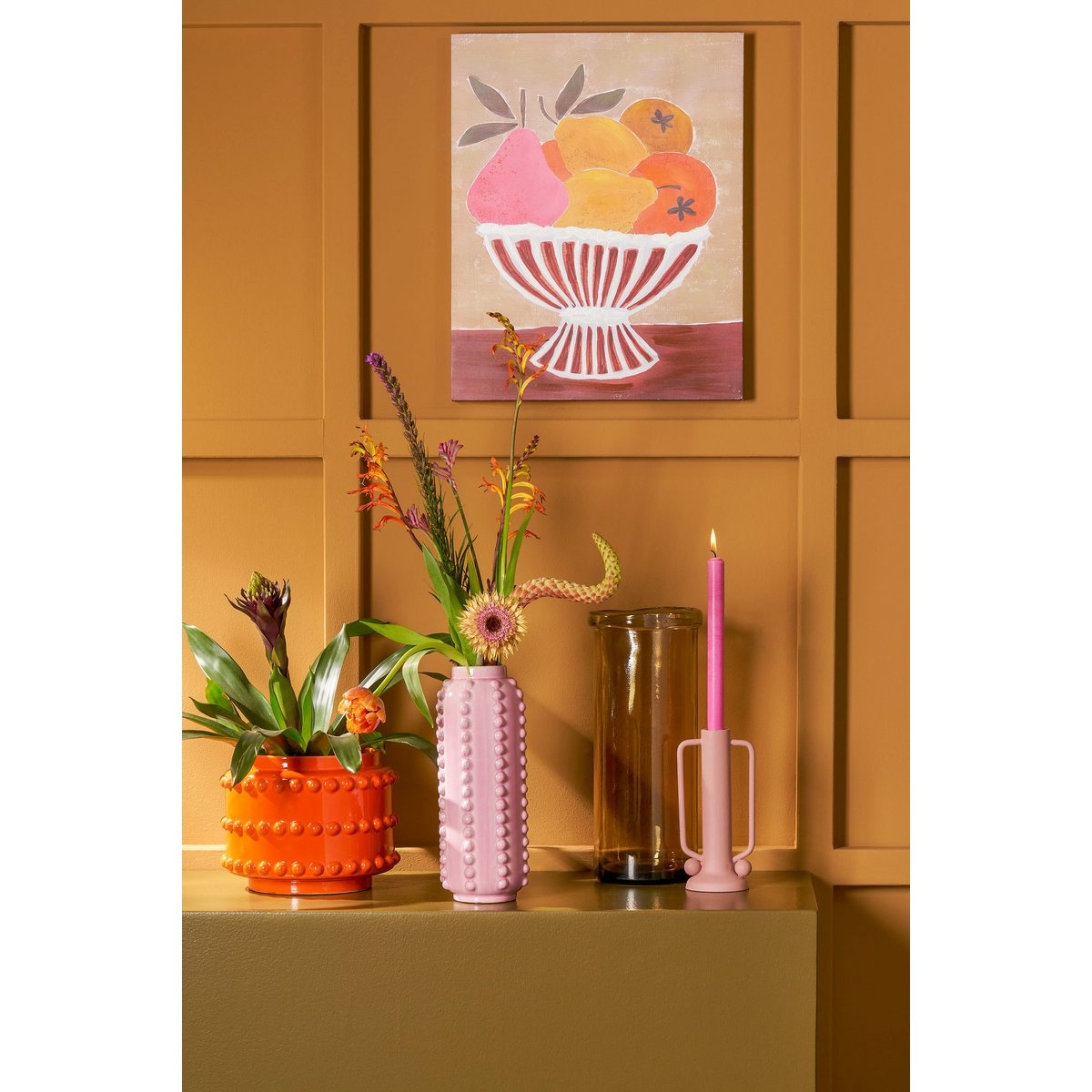 KantoormeubelenPlus Dinerkaars - Set van 6 - H25 cm - Roze