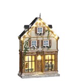 KantoormeubelenPlus LuVille Kerstdorp Miniatuur Bakkerij - L17 x B7 x H26,5 cm