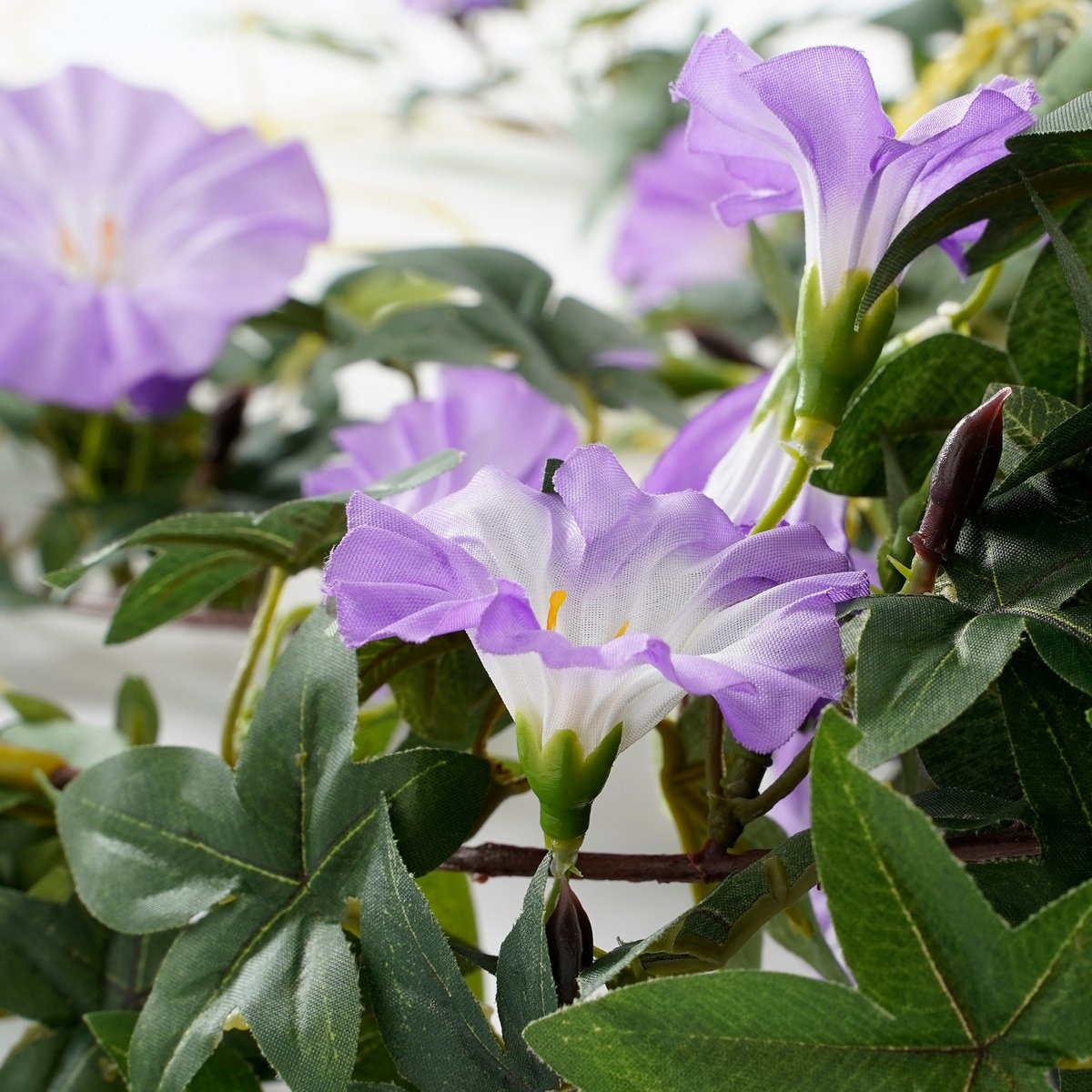 KantoormeubelenPlus Petunia Kunst Hangplant - H80 x Ø20 cm - Lichtpaars