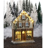 KantoormeubelenPlus LuVille Kerstdorp Miniatuur Bakkerij - L17 x B7 x H26,5 cm