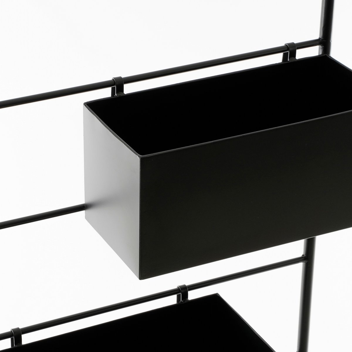 KantoormeubelenPlus Dani Plantenrek - L37 x B38 x H160 cm - Metaal - Zwart