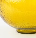 KantoormeubelenPlus Firenza Fles Vaas - H42 x Ø34 cm - Gerecycled Glas - Oker