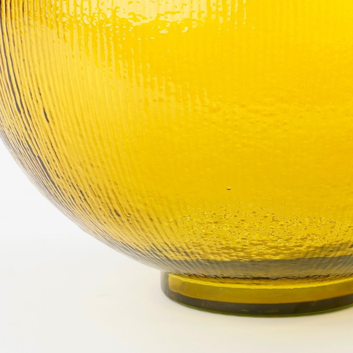 KantoormeubelenPlus Firenza Fles Vaas - H42 x Ø34 cm - Gerecycled Glas - Oker