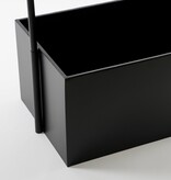 KantoormeubelenPlus Dani Plantenrek - L37 x B38 x H160 cm - Metaal - Zwart