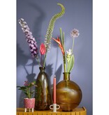 KantoormeubelenPlus Firenza Fles Vaas - H42 x Ø34 cm - Gerecycled Glas - Oker