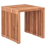KantoormeubelenPlus Pego Bijzettafel - Bijzettafel in teakhout, natuur, 40x40x40 cm