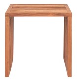 KantoormeubelenPlus Pego Bijzettafel - Bijzettafel in teakhout, natuur, 40x40x40 cm