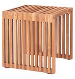 Pego Bijzettafel - Bijzettafel in teakhout, natuur, 40x40x40 cm
