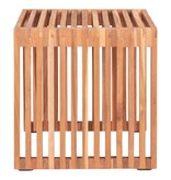 KantoormeubelenPlus Pego Bijzettafel - Bijzettafel in teakhout, natuur, 40x40x40 cm