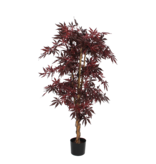 KantoormeubelenPlus Esdoorn Kunstplant - H140 x Ø80 cm - rood