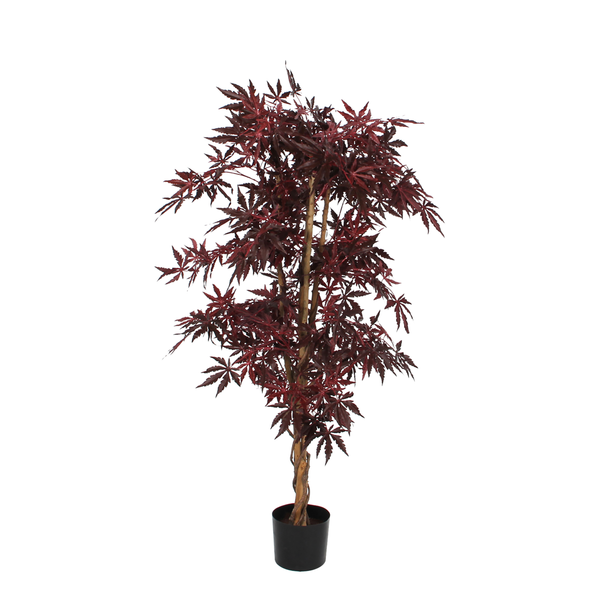 KantoormeubelenPlus Esdoorn Kunstplant - H140 x Ø80 cm - rood