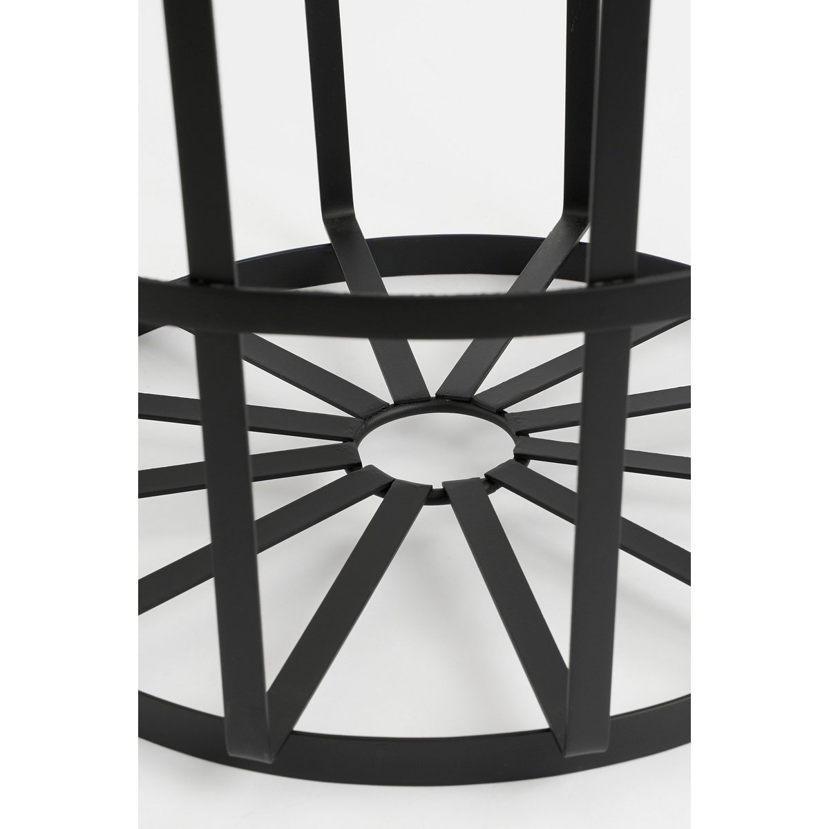 KantoormeubelenPlus Mand voor Houtblokken - H45 x Ø40 cm - Metaal - Zwart