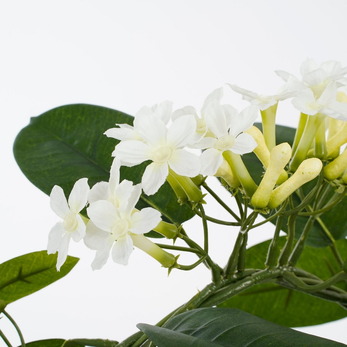 KantoormeubelenPlus Stephanotis Kunstplant in Bloempot Stan - H50 x Ø40 cm - Wit