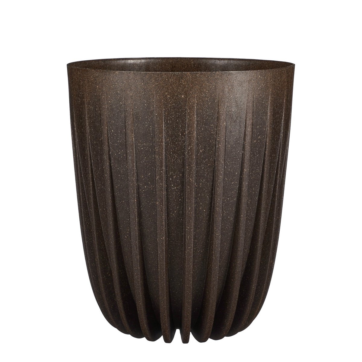 KantoormeubelenPlus Lungo Bloempot - H36 x Ø30 cm - Polypropyleen - FSC Mix - Donkerbruin