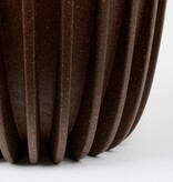 KantoormeubelenPlus Lungo Bloempot - H36 x Ø30 cm - Polypropyleen - FSC Mix - Donkerbruin