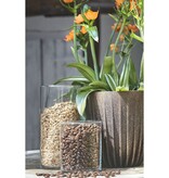 KantoormeubelenPlus Lungo Bloempot - H36 x Ø30 cm - Polypropyleen - FSC Mix - Donkerbruin