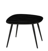 KantoormeubelenPlus Jailey Bijzettafel - Set van 3 - L62 x B52 x H34 cm - Gerecycled Hout - Zwart