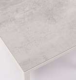 KantoormeubelenPlus Stalux Salontafelset 'Lisa' 65 en 50cm, kleur wit / beton