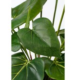 KantoormeubelenPlus Anthurium Kunstplant in Bloempot Stan - H38 x Ø30 cm - Rood