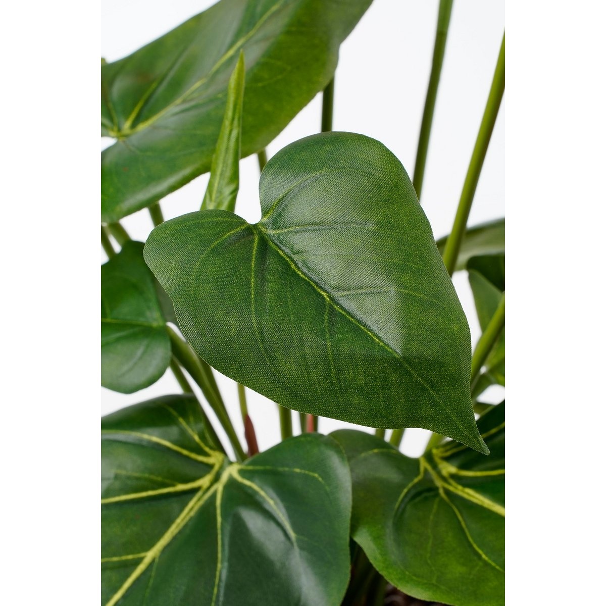 KantoormeubelenPlus Anthurium Kunstplant in Bloempot Stan - H38 x Ø30 cm - Rood