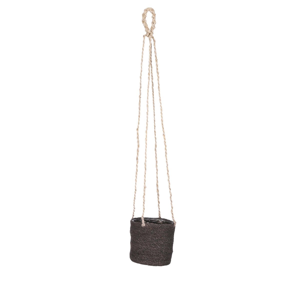 KantoormeubelenPlus Atlantic Mand voor Planten - Set van 2 - H16 x Ø16 cm - Grijs