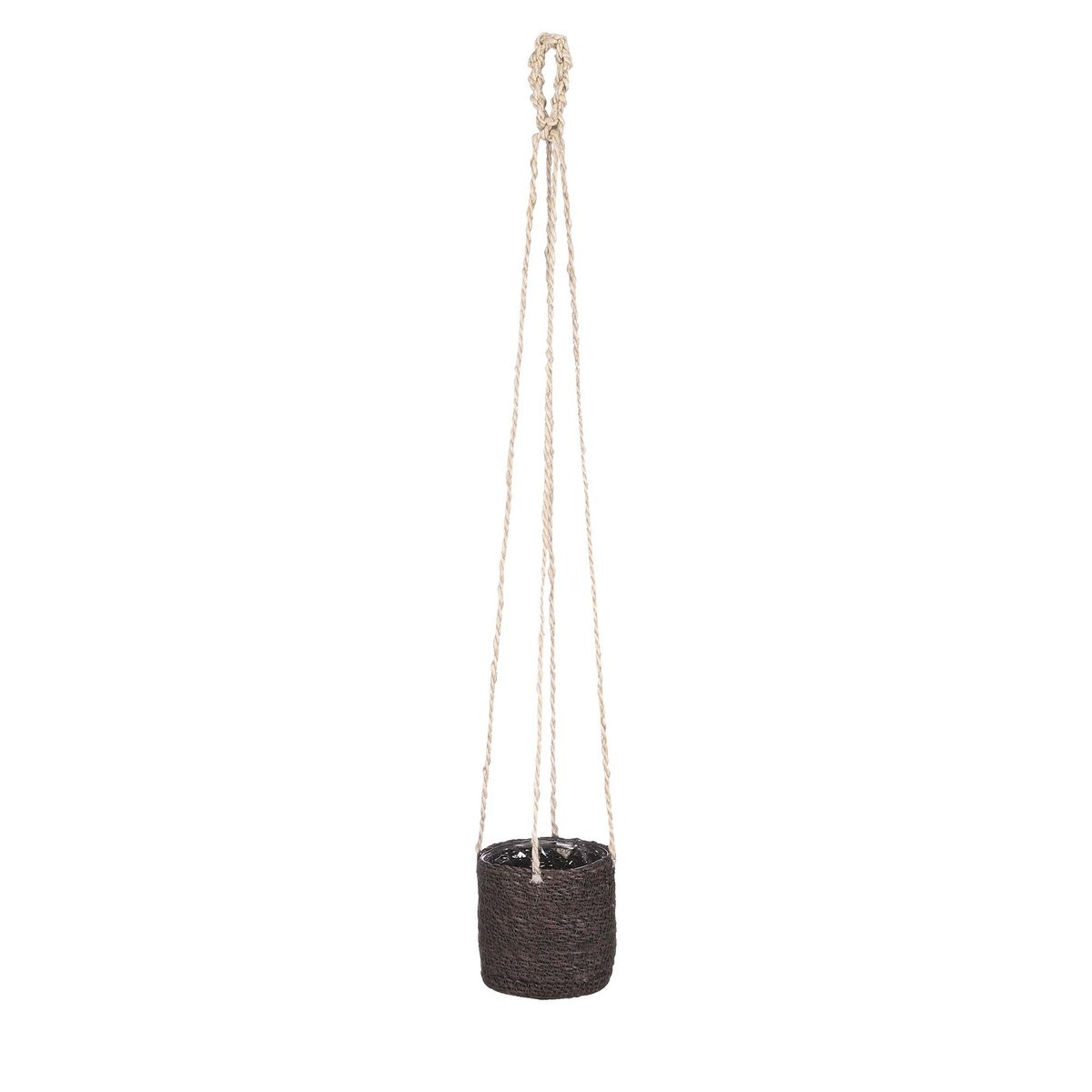 KantoormeubelenPlus Atlantic Mand voor Planten - Set van 2 - H16 x Ø16 cm - Grijs