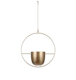 KantoormeubelenPlus Dexter Bloempot Hangend - L34 x B14 x H65 cm - Goud