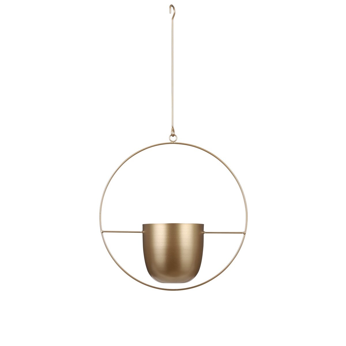 KantoormeubelenPlus Dexter Bloempot Hangend - L34 x B14 x H65 cm - Goud