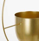 KantoormeubelenPlus Dexter Bloempot Hangend - L34 x B14 x H65 cm - Goud