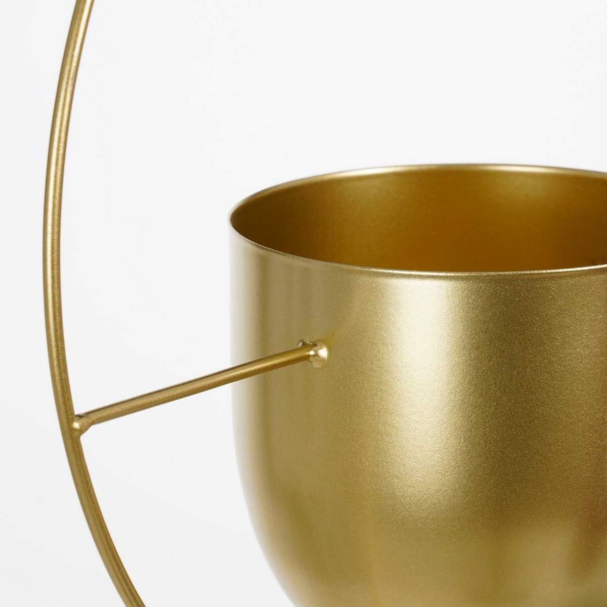 KantoormeubelenPlus Dexter Bloempot Hangend - L34 x B14 x H65 cm - Goud