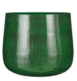 KantoormeubelenPlus Benson Bloempot - H32 x Ø37 cm - Metaal - Donkergroen