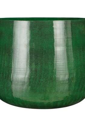 KantoormeubelenPlus Benson Bloempot - H32 x Ø37 cm - Metaal - Donkergroen