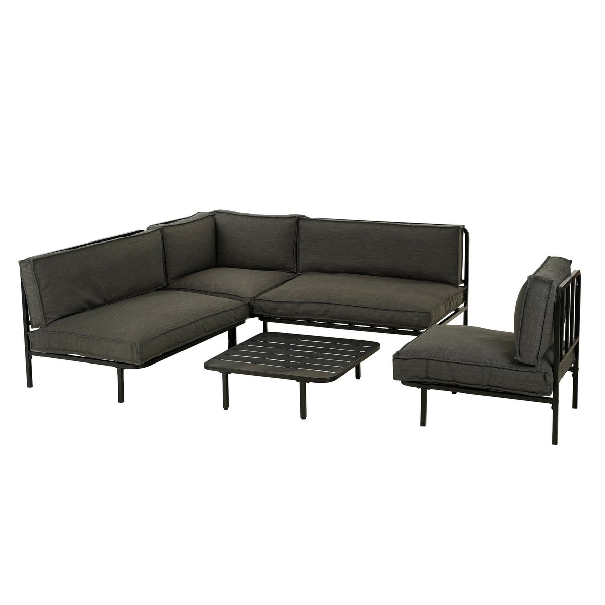 KantoormeubelenPlus Celo Loungestoel - L62 x B83 x H78 cm - Metaal - Zwart