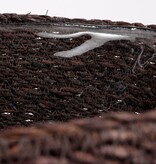KantoormeubelenPlus Atlantic Mand voor Planten - Set van 3 - H16 x Ø16 cm - Zeegras - Grijs