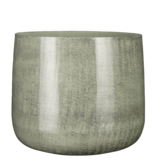 KantoormeubelenPlus Benson Bloempot - H27 x Ø32 cm - Metaal - Lichtgrijs