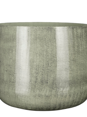 KantoormeubelenPlus Benson Bloempot - H27 x Ø32 cm - Metaal - Lichtgrijs